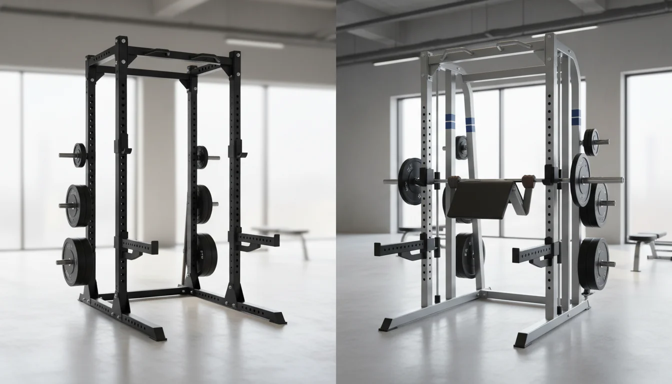 is power rack or smith machine - featured image for guide