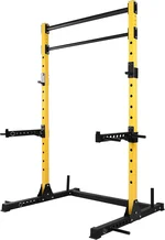 HulkFit Multi-Functional Adjustable Pro Series Power Cage Weight Rack, Squat Rack for Home Gym with 2 Pull Up Bars, Strength Training Exercise Equipment for Bench Press, Squats, and Deadlifts