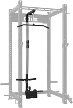 LAT Pull Down Attachment for 3"x3" Power Cage, 2000lbs Multi-Function Power Rack, Commercial Squat Rack for Home Gym Free Weight with Attachment Set