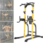 Indoor Pull-Ups Power Cages Squat Rack Stands, Home Parallel Bars Strength Training Weightlifting Rack/Bench Press Rack/Barbell Rack, Adjustable Multifunction Fitness Equipment