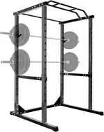Power Cage 1200 LBS Rated Lifting Cage for Weight Training, Multi-Functional Power Racks for Home Gym, Skinny Pull Up Bar, Pin and Pipe Safeties, Standard J-Hooks, 2 in 1 Power Racks for Home Gym