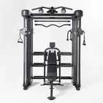 Inspire Series FT2 PRO Smith Functional Trainer, Premium Gym, 350 lb Max on Smith Bar - Optional Bench or Fully Loaded Package with Bench, Preacher Curl, and Leg Ext/Curl (FT2 PRO W/ FID7 Bench)