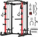 ARMAC Multi-Functional Power Rack-2000lbs Capacity All-in-One Squat Rack with Dual Pulley System, Power Cage for Home Gym Strength Training