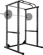 Power Cage, 1200LBS Power Rack, Weight Cage with Adjustable Cable Crossover System, Multi-Functional Squat Rack for Weight Training, Black
