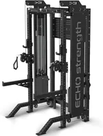 Commercial Functional Trainer Cable Machine with Dual Weight Stacks, Power Cage Squat Rack, Dual Cable Crossover Machine with Pulley System