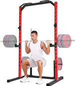 Power Rack Cage for Home Gym, Multi-Function 800 LBS Capacity Adjustable Squat Rack with Pull-Up Bar & J-Hooks, Bench Press Rack, Fitness Equipment