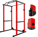 Vohala Power Cage, 1200LBS Power Cage Squat Rack, Squat Machine, Workout Equipment Home Gym, Stainless Steel Workout Equipment Weight Rack for Home Gym