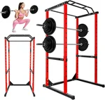 1200 Lbs Capacity Squat Rack Power Cage, High-strength Alloy Steel Power Cage, 44.3" x 45.6 x 81.5 Power Rack, 14.0 sq.ft Floor Space for Home, Gym
