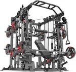 Power Cage, 1800LB Capacity Squat Rack with Cable Crossover and Dual Independent Pulley System, Power Rack for Home Gym