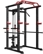 Multi-Functional Power Cage for Enhanced Strength, Adjustable Pullup Squat Rack Capacity 1000Lbs, Home Workouts