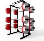 81.5 in Gym Equipment for Home, Squat Rack Power Cage with 14 Gears, 1200 Lbs Capacity Squat Rack, Perfect for Home Gym Fitness