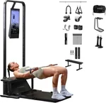 Gym Monster 2 Works & Weight Lifting Belt & Gym Accessories Organizer & Skiing Handles 2 Bundle