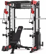 Home Gym Smith Machine with 320lb Weight Stacks – 6-in-1 Power Rack, Crossover, Pull-Up & Dip Station, Full Body Strength Training – RitKeep PMAX-5614 Pro